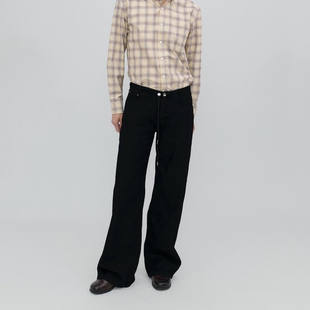 Black Wide-Leg Pants